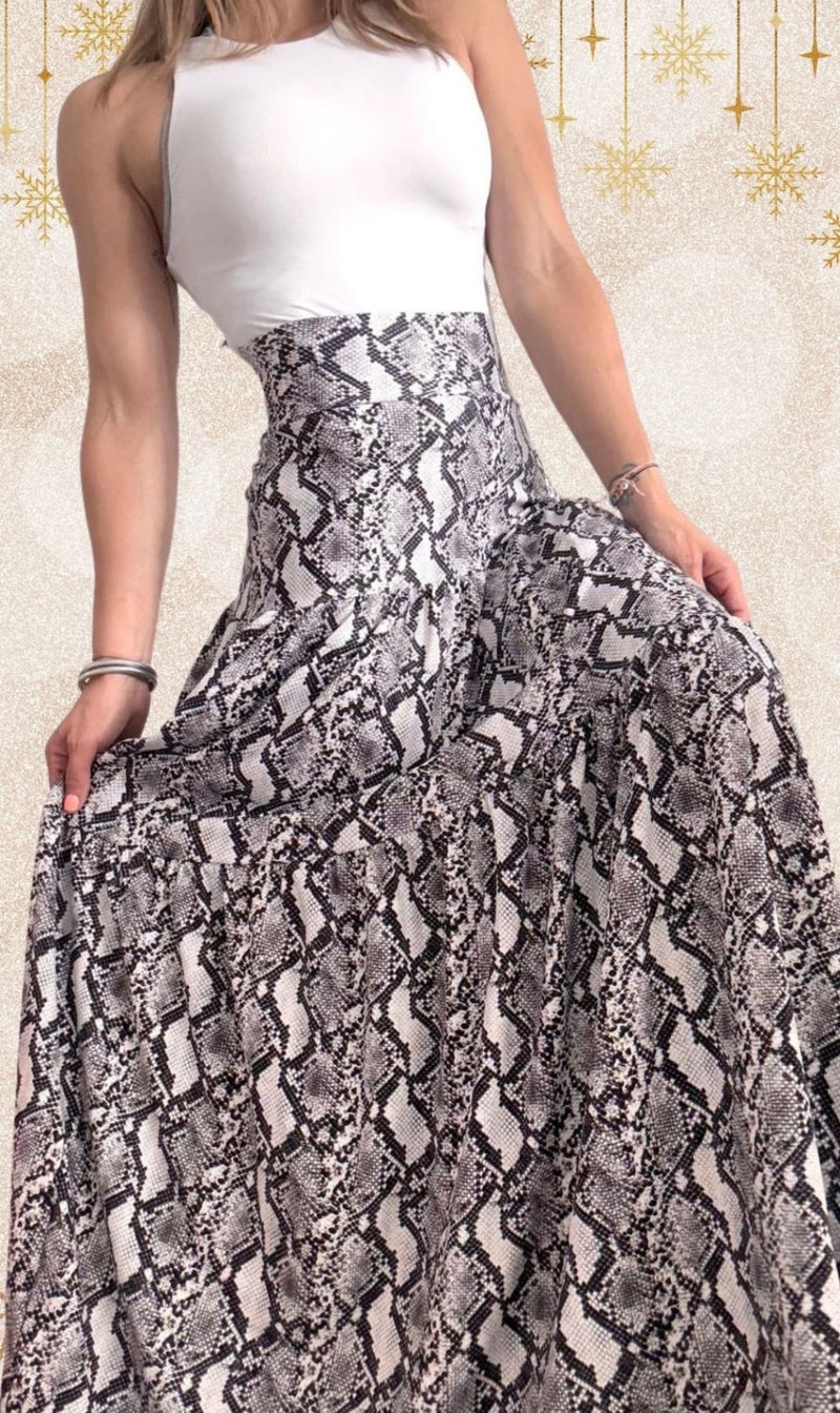 Snake Maxi Skirt