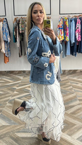 Pearl Denim Blazer PREORDER