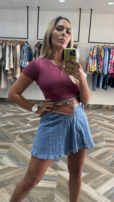 Gigi Denim Skort