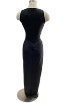 Black solid Maxi Dress
