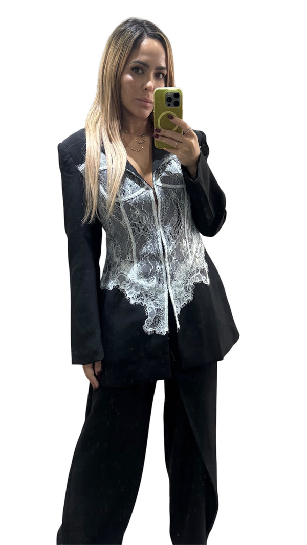 Lingerie Black Blazer