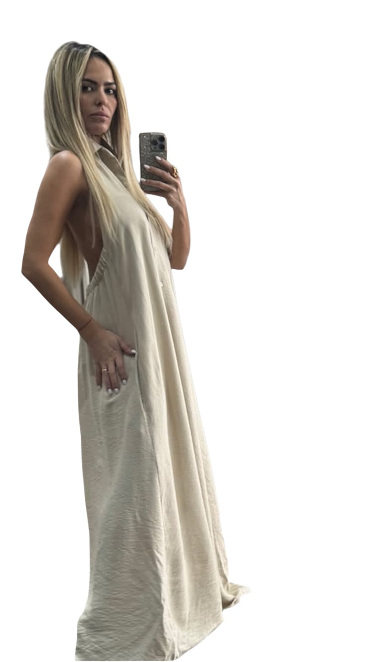 Camilla Beige Dress