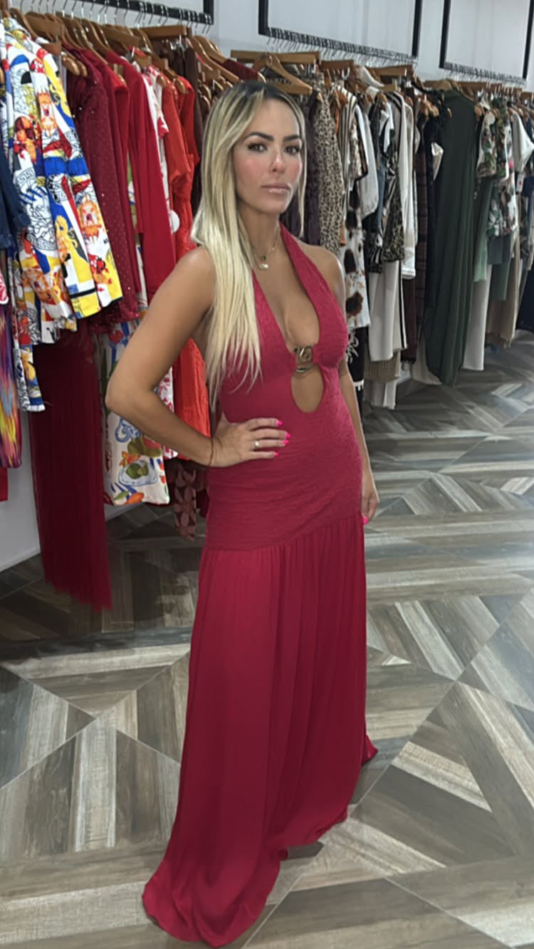 Halter Red Dress