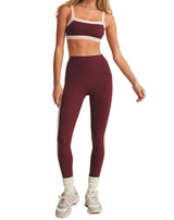 Contrast Block Sports Bra Set