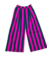 Pink & green striped pants