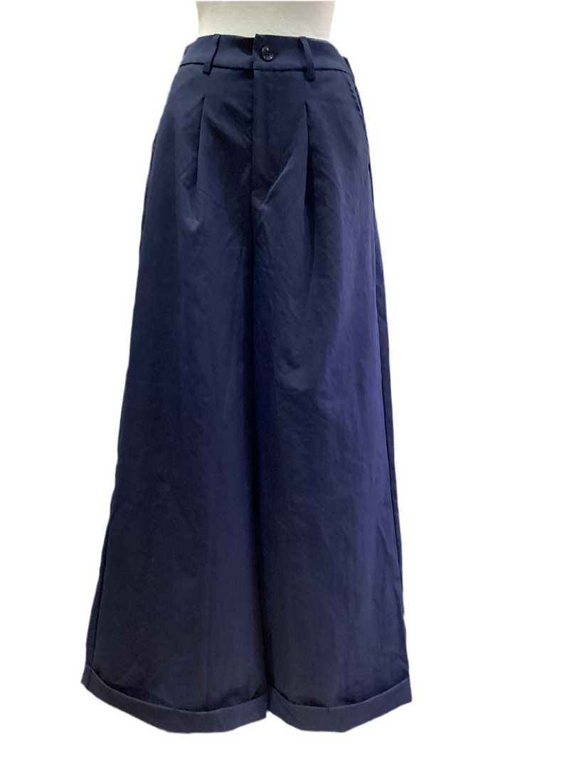 Elastic Solid Pants
