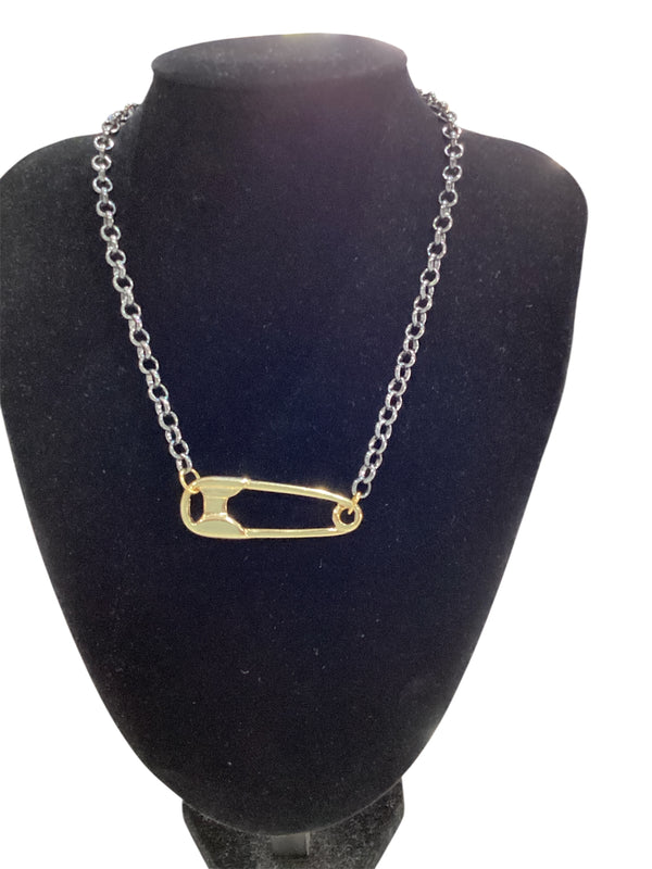 Safety Pin Necklace