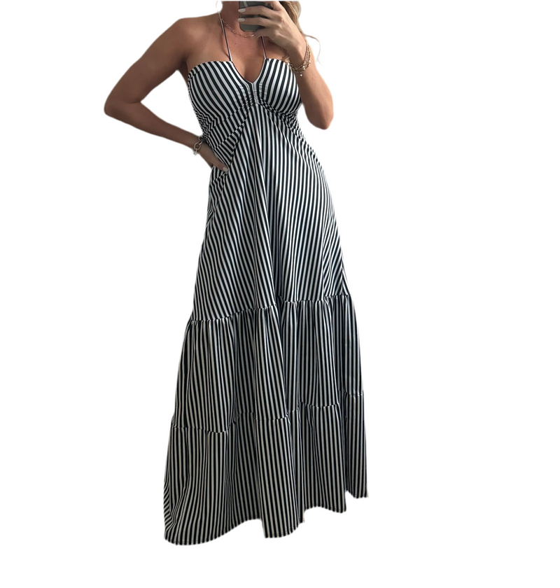 Stripes Maxi Dress