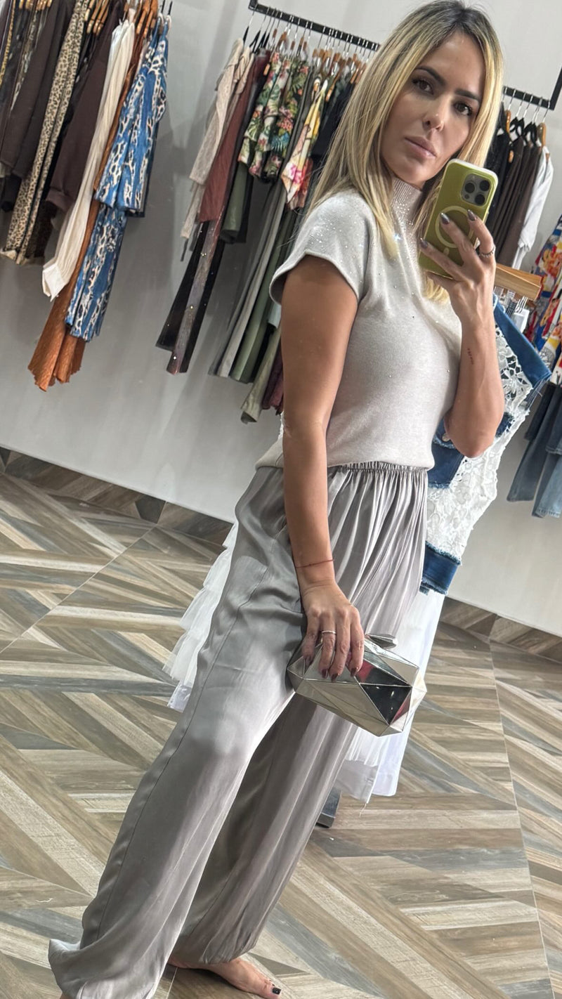 Silver Bubble Pants