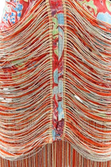Coral Summer Fringe Skirt