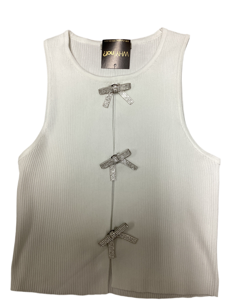 Bow White Top