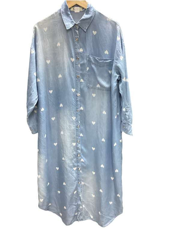 Heart Denim Tunic