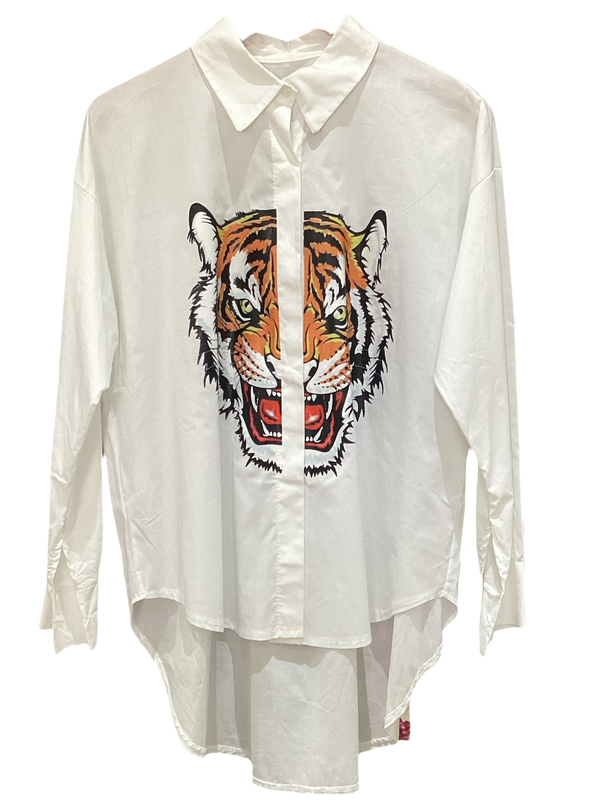 Lion White Blouse