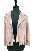 Light pink fringe Jacket