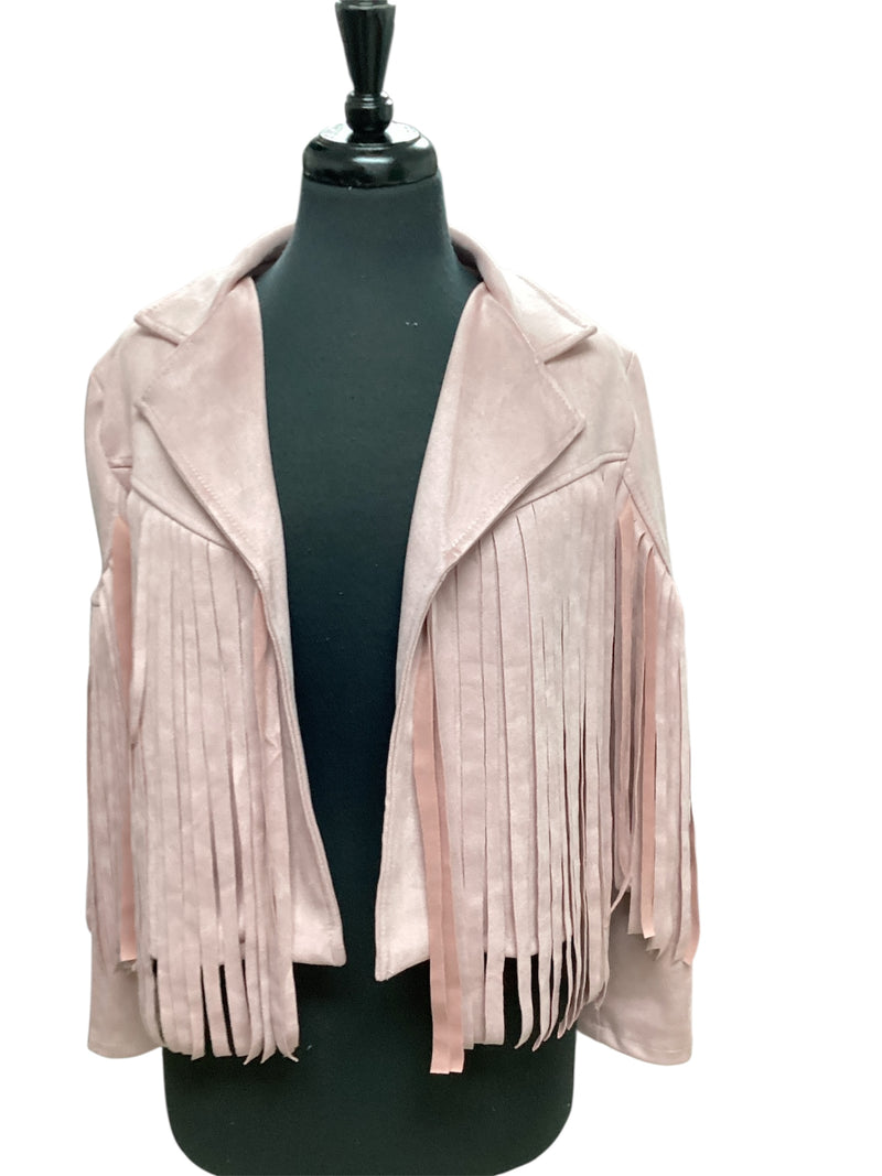 Light pink fringe Jacket
