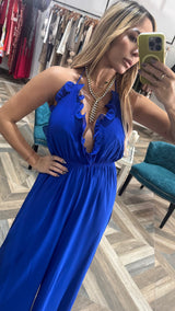 Blue jumpsuit