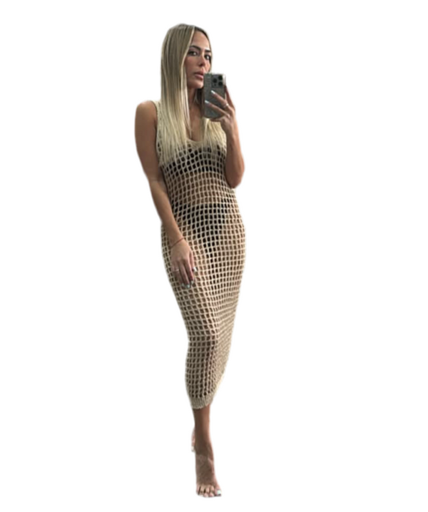 Net coverup Dress