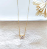 BAGUETTE GEM NECKLACE