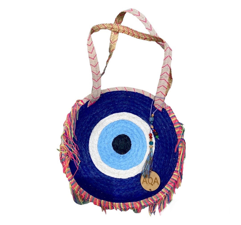 Double Strap Evil Eye Handmade Bag