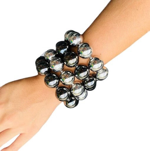 Chunky metallic bracelet