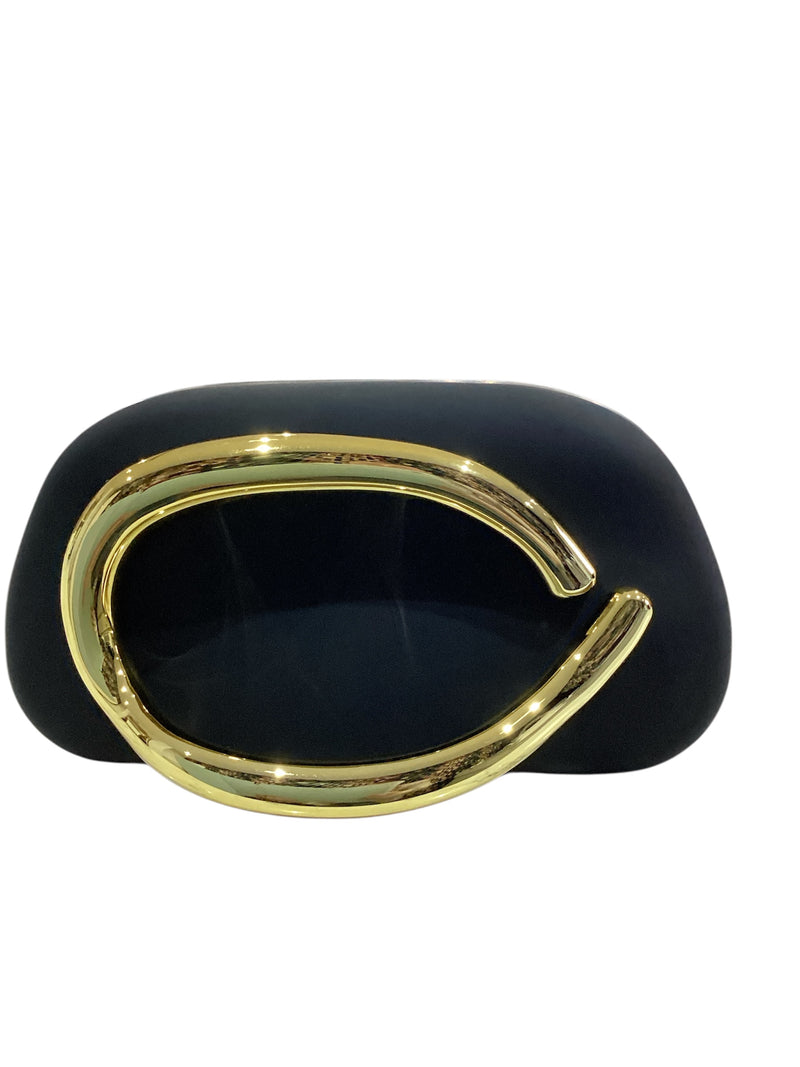 Gold Metal clutch bag