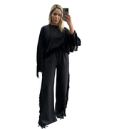 Black Fringes Travel Set