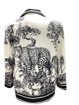 Black Animal Print Blazer