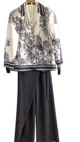 Black Animal Print Blazer