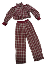 Plaid Bomber Jacket & Pants Set