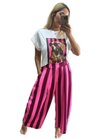 Stripe Barrel Pant