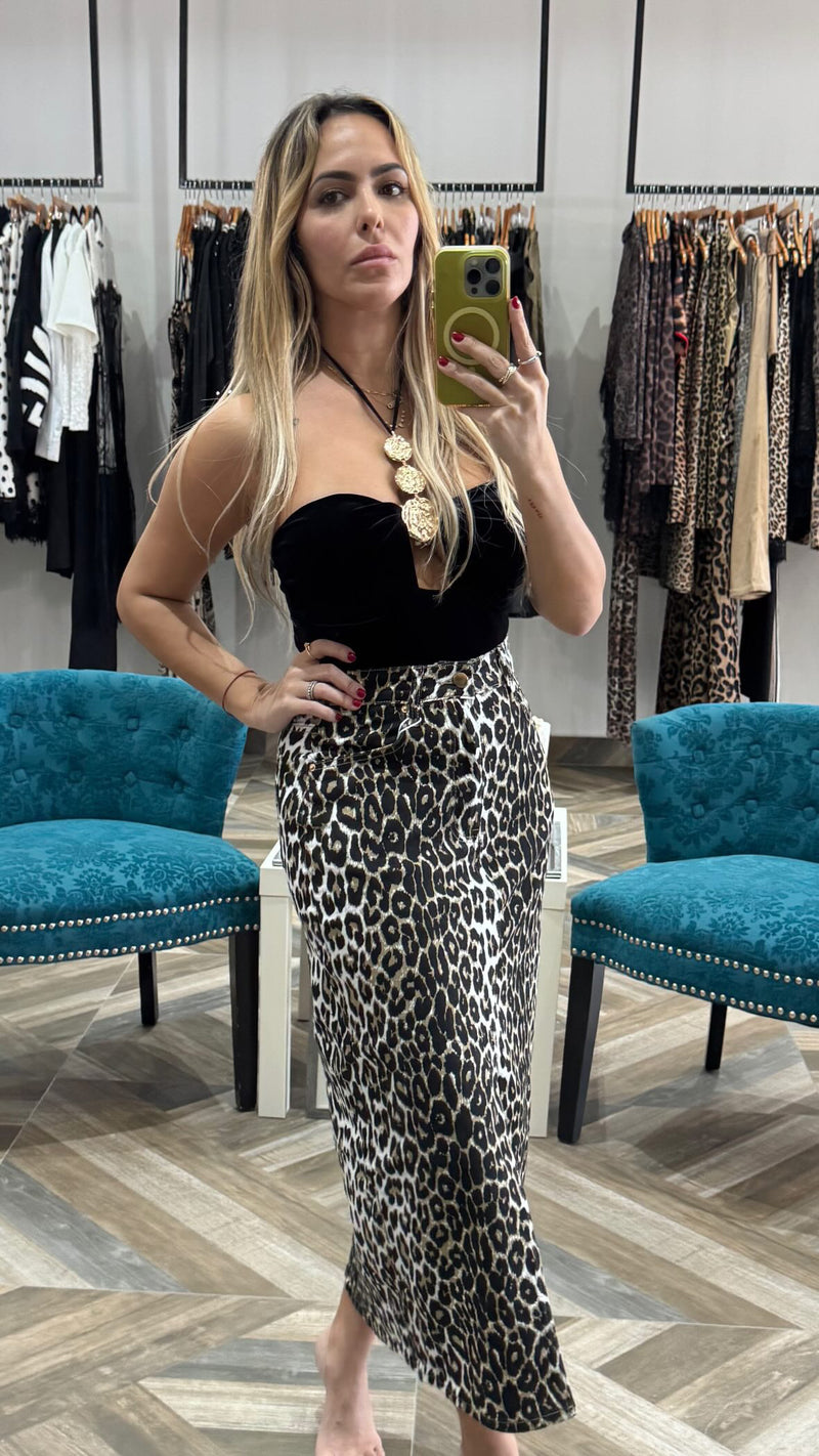 Animal Print Skirt