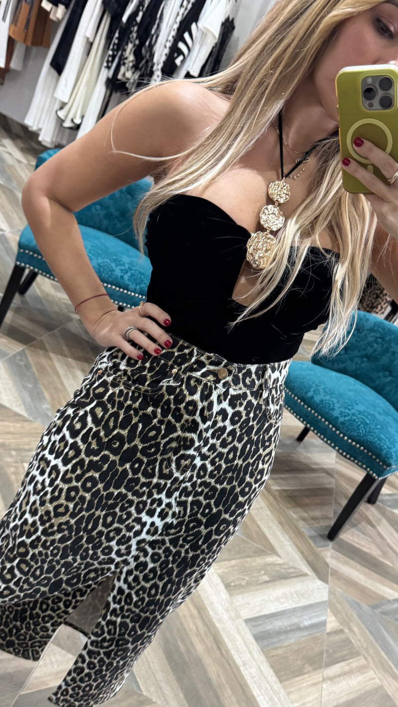 Animal Print Skirt