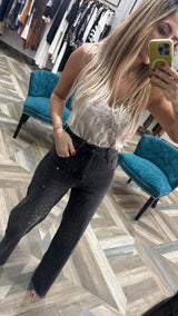 Black Sparkling Jeans
