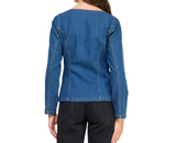 Metal Button Detail Denim Jacket