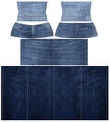 Denim on Denim Maxi Skirt - Pre order