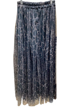 Animal Print Tulle Skirt