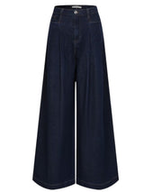 Wide Leg Denim Trousers