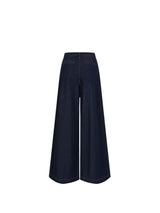 Wide Leg Denim Trousers