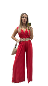 Lisa Red Jumpsuit