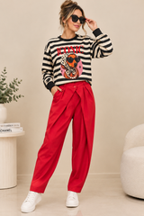 London Red Pants
