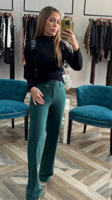 Tummy Control High Rise Straight Pants