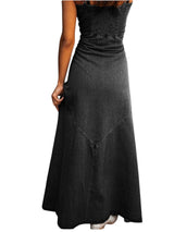 Button-down Denim Maxi Dress