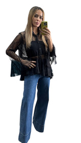 Valeria Black Blouse