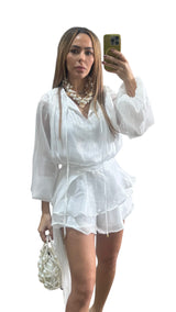 Catalina White Romper