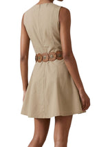 High Neck Skater Flare Dress