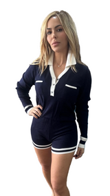 Navy blue romper
