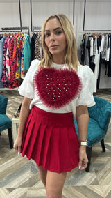 Heart Tulle Top