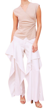 Colette Outstanding Ruffle Woven Pants