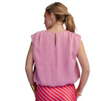 Draping High-neck Sleeveless Top