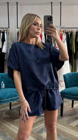 High Waisted Pleated Shorts